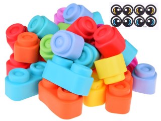 Gumowe Kolorowe Miękkie klocki 36 ele pierwsze klocki dla dziecka