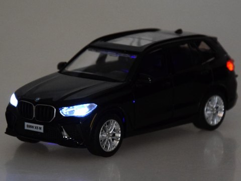 Kolekcjonerski model BMW X5M metalowe autko światło dźwięk