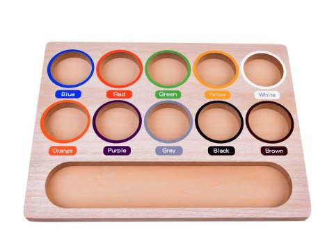 Kolorowe Kulki Układanka Montessori Mozaika Sorter nauka kolorów