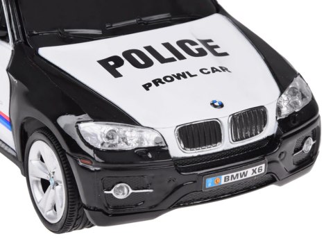 POLICJA Sportowy radiowóz BMW X6 auto sterowane na pilota