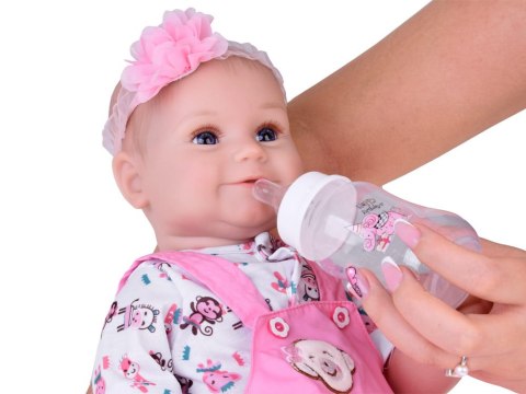 Urocza miękka Lalka bobas 50 cm jak żywa + pampers butelka
