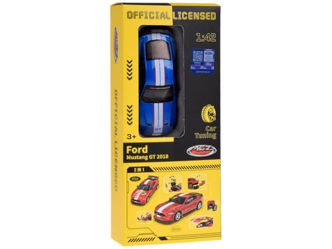 Zestaw Metalowe auto TUNING licencjonowane Ford Mustang GT 1:42