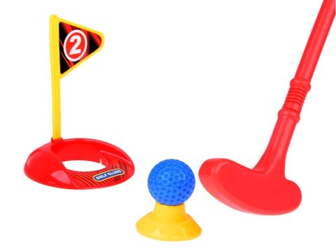 Zestaw do gry Mini Golf kije + piłki + stojak na kółkach