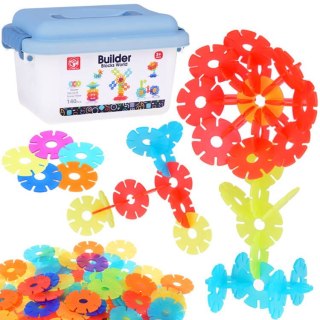 Zestaw kolorowe Klocki konstrukcyjne 3D 140 elementów dla dzieci