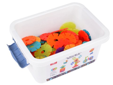 Zestaw kolorowe Klocki konstrukcyjne 3D 140 elementów dla dzieci