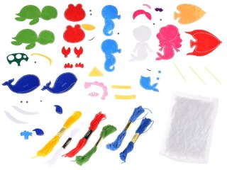 Zestaw kreatywny zrób to sam morskie zwierzątka filcowy zestaw