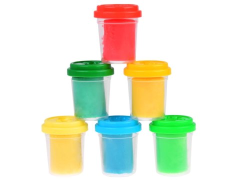 Ciastolina Zestaw plastyczny 6 sztuk kolorowa masa plastyczna