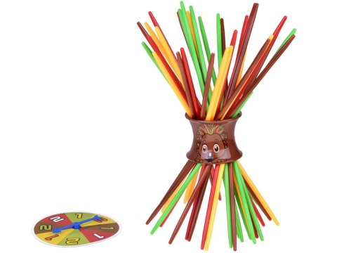 Gra Zręcznościowa Bierki z Jeżykiem kolorowe bierki