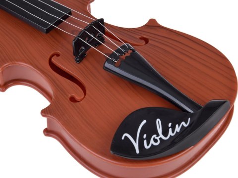 Plastikowe skrzypce ze smyczkiem zabawka dla dziecka 42 cm