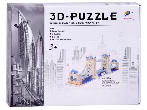 Puzzle 3D Tower Bridge 120-elementów Puzzle przestrzenne Londyn