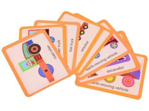 Tablica Magnetyczna 2w1 z Puzzle Magnetyczne Pojazdy Budowlane