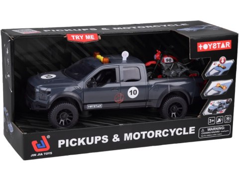 Zestaw Auto Pickup i motocykl Dźwięk Światło + otwierane drzwi