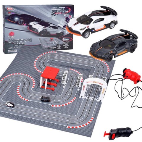 Bugatti Wyścigowy Tor z Klocków 2 Auta na Pilota! Super zabawa