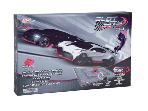 Bugatti Wyścigowy Tor z Klocków 2 Auta na Pilota! Super zabawa