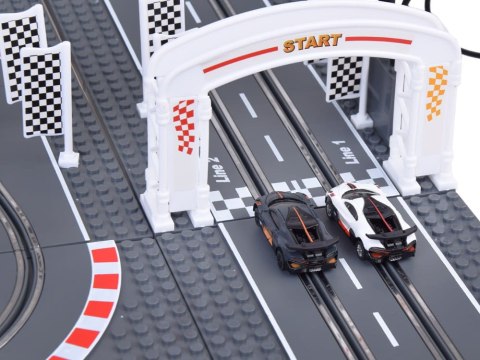 Bugatti Wyścigowy Tor z Klocków 2 Auta na Pilota! Super zabawa