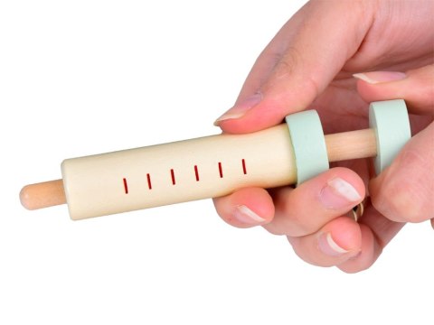 Drewniany Zestaw lekarski Mały Lekarz Apteczka Stetoskop Strzykawka