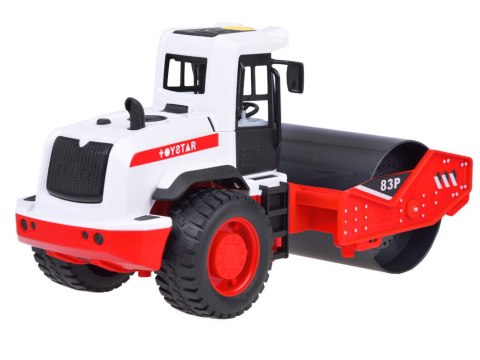 Duży walec drogowy z napędem efekty dźwiękowe świetlne