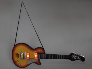 Gitara elektryczna zabawka dla dziecka melodie światło + pasek