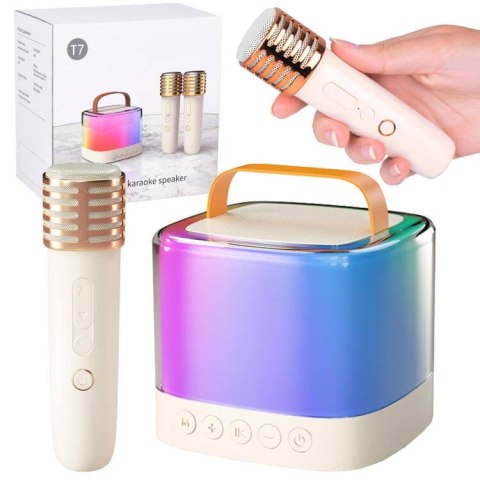 Mikrofony z głośnikiem bezprzewodowy + bluetooth + 2 mikrofony