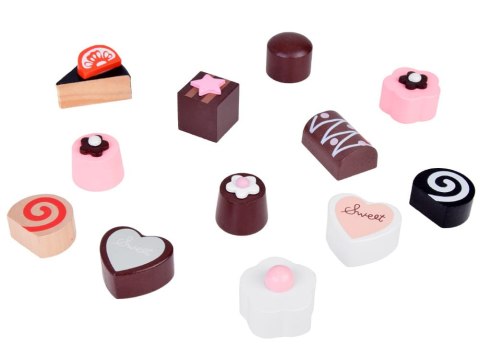 Uroczy Drewniany zestaw Patera z Ciasteczkami zabawa w cukiernika