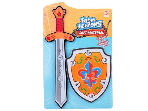 Zestaw dla Rycerza Piankowa Tarcza Miecz piankowy godło Lilia