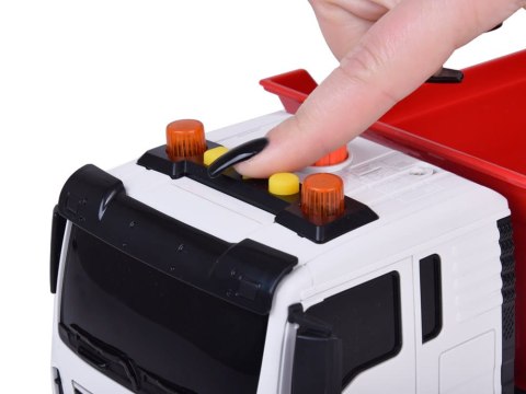 Auto Budowlane WYWROTKA Ruchomy kiper Gumowe koła Dźwięk + światło