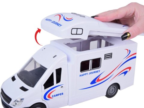 Auto Kempingowe Podróżne Kamper światło dźwięk Otwierane drzwi dach