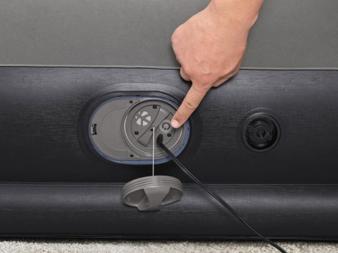 Dmuchany Materac Tritech z wbudowaną pompką USB 152x203cm Bestway 671BU