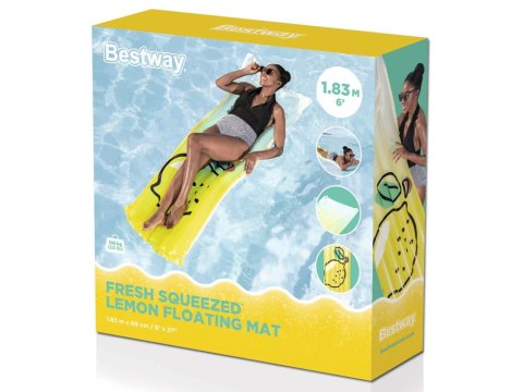 Dmuchany Materac do wody CYTRYNKA 183 x 69 cm Bestway 44122