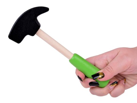 Drewniana Walizka z narzędziami Młotek Piła Śrubokręt 10 narzędzi