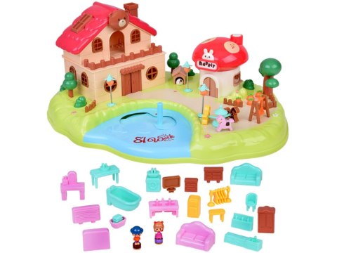 Interaktywny Magnetyczny Domek z Ruchomymi Elementami