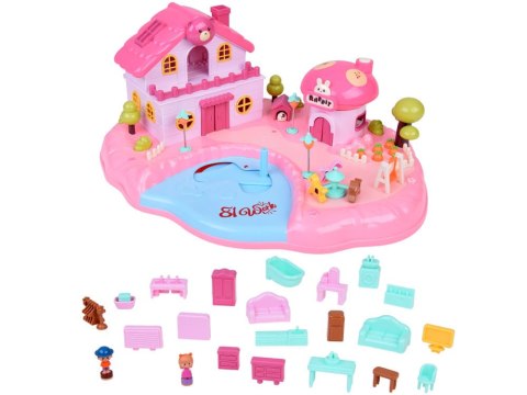 Interaktywny Magnetyczny Domek z Ruchomymi Elementami