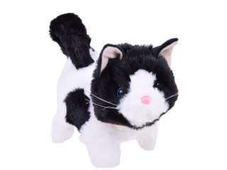 Interaktywny pluszowy Kot ŁATKA chodzi miauczy rusza ogonkiem