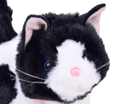 Interaktywny pluszowy Kot ŁATKA chodzi miauczy rusza ogonkiem