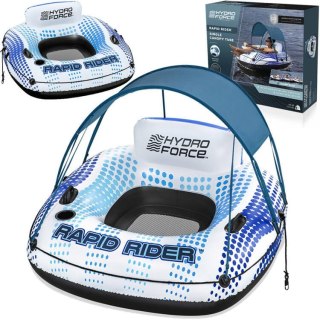 Koło z oparciem daszek dmuchany ponton 123cm Bestway 43725