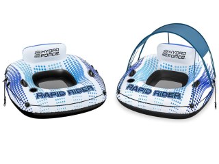 Koło z oparciem daszek dmuchany ponton 123cm Bestway 43725