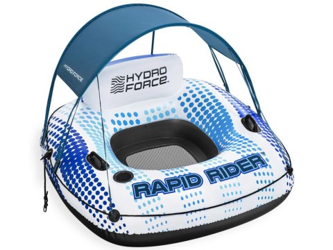 Koło z oparciem daszek dmuchany ponton 123cm Bestway 43725