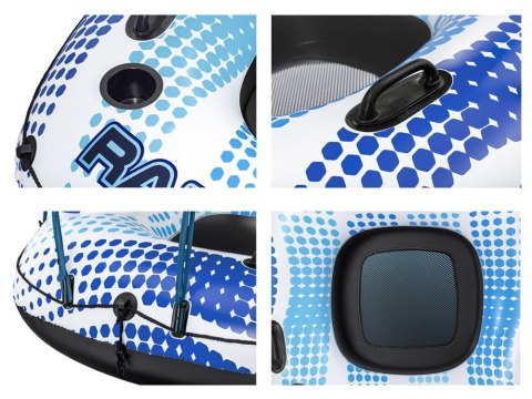 Koło z oparciem daszek dmuchany ponton 123cm Bestway 43725