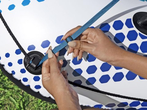 Koło z oparciem daszek dmuchany ponton 123cm Bestway 43725