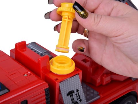 Straż Pożarna Funkcja lania wody + Ruchoma drabina Dźwięk + Światło