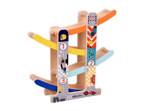 Tor samochodowy Drewniany Tor Zjeżdżalnia dla autek