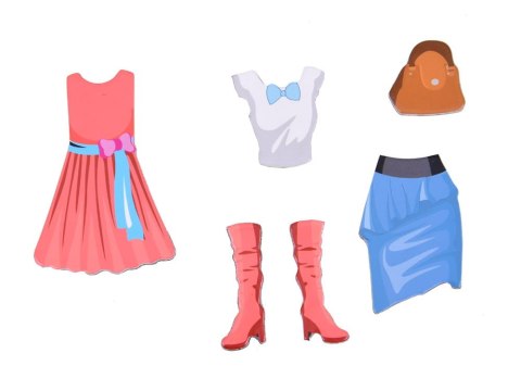 Układanka magnetyczna Ubierz Lalę w wyjątkowe stylizacje