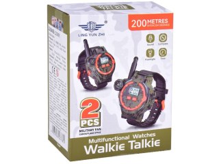 Walkie talkie 2 Zegarki wielofunkcyjne Zasięg 200m Kompas