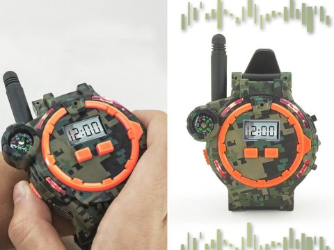 Walkie talkie 2 Zegarki wielofunkcyjne Zasięg 200m Kompas