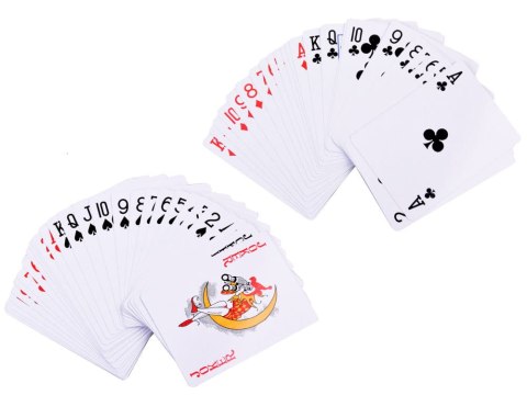 Zestaw Gra karciana 2w1 Poker i BlackJack Żetony + karty + plansza