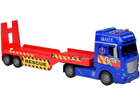 Zestaw Ratunkowy Ciężarówka Helikopter Auto efekt Dźwięk Światło