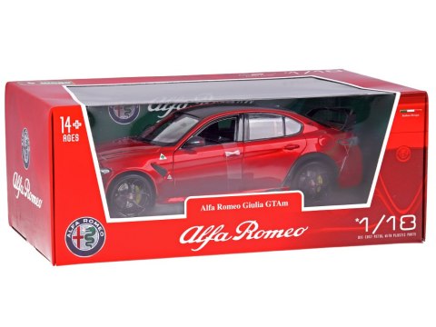 Auto Alfa Romeo Giulia GTAm Quadrifoglio Model Kolekcjonerski 1:18