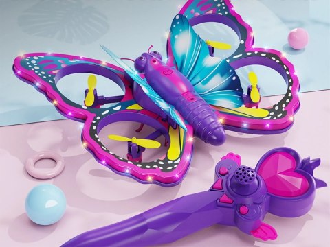 Bajecznie kolorowy Motyl Dron sterowany za pomocą Magicznej Różdżki