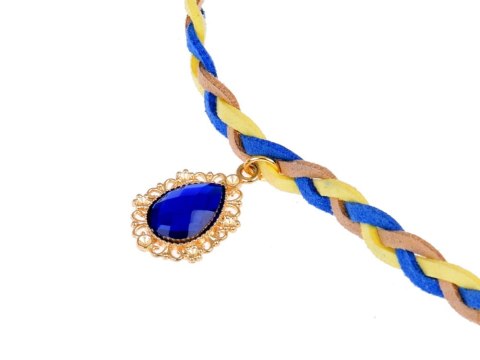 Boho Opaska do włosów z kolorowymi Piórami i Koralikami