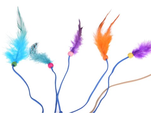 Boho Opaska do włosów z kolorowymi Piórami i Koralikami